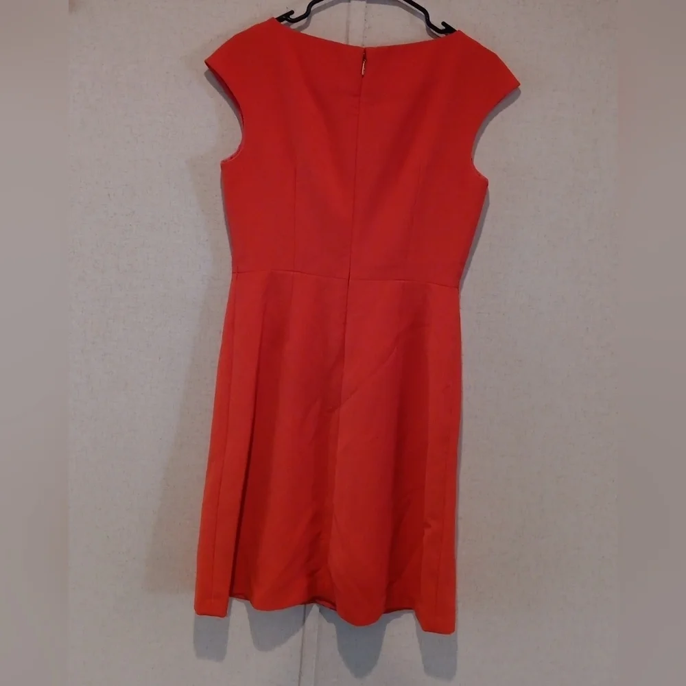 Tory Burch Red Sheath Mini Dress Cap Sleeve Size 8